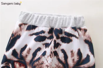 SAMGAMI BABY Animal Tigru de Imprimare Topuri cu Maneci Lungi+pantaloni 2018 nouă de Primăvară și de Toamnă Bumbac Trening Baieti Haine Copii Haine