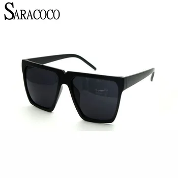 SARACOCO Retro Pătrat de Brand Nou Supradimensionat ochelari de Soare Femei Bărbați 2018 Moda UV400 Epocă Ochelari de Soare Nuante Oculos del sol R15