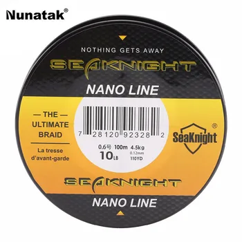 Seaknight nano 4 fire 100 M Super Puternice PE Irecuperabile Linie de Pescuit 4LB 6LB 8LB 10LB Cort Apă Sărată de Pescuit Linie