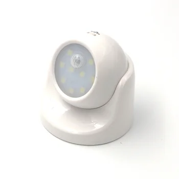 Securitate 9 LED-uri Led-uri Senzor de Mișcare 360 de Grade de Rotație pentru Copii Veioza Auto PIR IR Detector de Infraroșu Lampă de Mișcare Lumina de Noapte