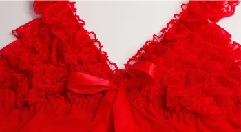 Sexy Lungi Cămăși De Noapte Printesa Lenjerie De Mari Dimensiuni Cămăși De Noapte Pentru Femei De Vară Roșu Negru Rochie De Mireasa Rochie De Noapte Pijamale