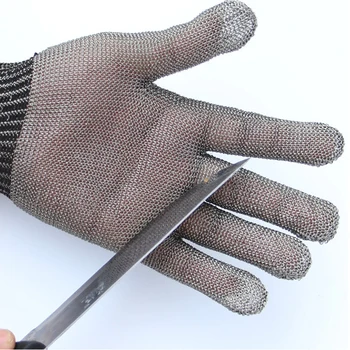 Siguranța Dovada Înjunghie Rezistent Mănuși de Lucru din Oțel Inoxidabil, Sârmă de Siguranță Mănuși de Tăiat Plasă de Metal Măcelar Anti-tăiere Mănuși de Lucru