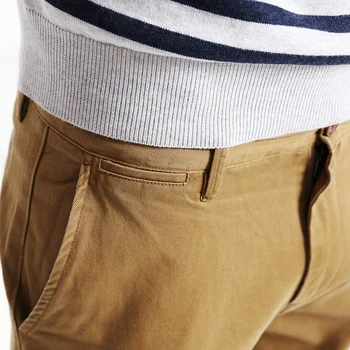 Simwood Brand de Primăvară de Iarnă de Moda Noua 2018 Drepte Slim Barbati Pantaloni Casual Bumbac Pur Om Pantaloni Plus Dimensiune KX6033