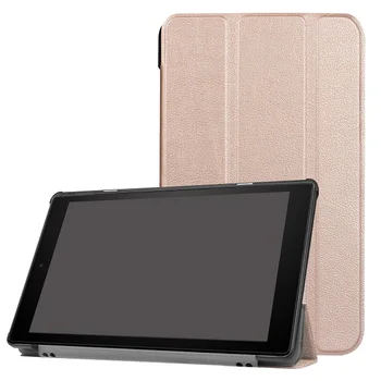 Slim Magnetic Folio Stand Piele PU Caz Dormi Smart Cover Pentru Amazon Kindle Nou Foc HD 10 2017 tabletă de 10 inch caz+cadou