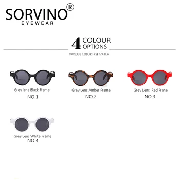 SORVINO Retro Rosii Mici Rotunde ochelari de Soare de Designer de Brand 2018 Femei Unice Doamnelor Moda Mic Cerc Ochelari de Soare Nuante SVN54
