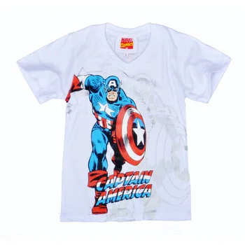 SOSOCOER Boy tricou de Vara Noi 2017 Captain America Comics Mare Baieti T Shirt de Desene animate Anime Scurt Maneca Tricou Pentru Copii Haine
