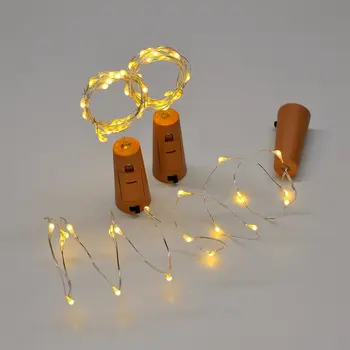 Sticle de vin Șir de Lumini de Gradina Decor 6 Pachete de Micro Artificiale Plută Sârmă de Cupru Înstelat Zână Lampa mini Lumini Decor
