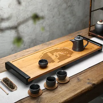 TANGPIN bambus tăvi de ceai de uz casnic ceai consiliul de bambus de masă de ceai kung fu teasets