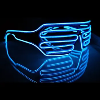 TGETH Inteligent de Control de la Distanță EL Wire Neon Moda LED-uri Lumina de Declanșare în Formă de Strălucire Rave Costum Petrecere DJ Luminoase