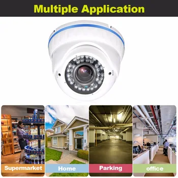 Tmezon HD AHD 1080P 2.0 MP aparat de Fotografiat de Securitate CCTV de Supraveghere a Sistemului de 2.8-12mm Zoom Lentilă Interioară Acasă Dom Watherproof Cam