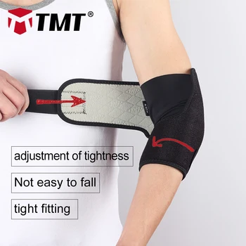 TMT Mediu de bumbac și Lycra&OK pânză Absorbi Sudoare Elastic bretele Cot de sprijin Manșon protector dureri de cot de Tenis de Sport baschet