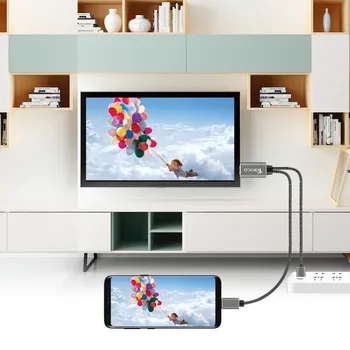 TOFOCO C USB la HDMI 4K Cablu Adaptor (Thunderbolt 3 Compatibil) Pentru huawei mate 10 pro/macBook pro 2017/Samsung S8/dell XPS13