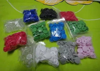 Transport gratuit 100 de seturi KAM snap butonul pentru cusut de culoare pentru copii din plastic de fixare snap butonul transparent clar 100set