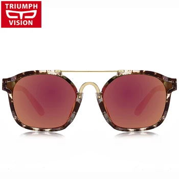 TRIUMFUL VIZIUNE Roșie Oglindă ochelari de Soare Pentru Femei Designer de Moda Ochelari de Soare UV400 Noi Feminin Nuante Oculos de sol