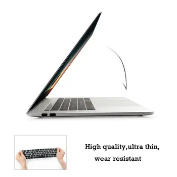 UE rusă Ucraina Chirilice Ultra Subtire Silicon Capac Tastatură Autocolant pentru Macbook Pro 13 15 Retina Atingeți Bara de A1706 A1707