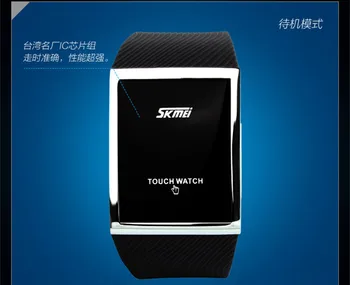 Unisex Moda LED Touch Ceas Eco-friendly de Cauciuc Brățară Ceas de mână Japonia Movt Ceas Digital de Brand Sport Relojes apă până la 3atm NW2701