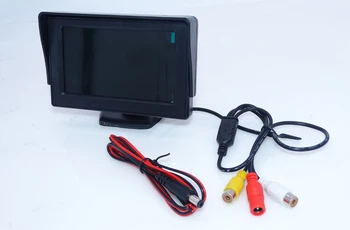 Universal Auto Oglinda Monitor LCD cu Ecran Color + pentru AUDI A6L mașină de Revizuire Parc camera Auto rezistent la apa