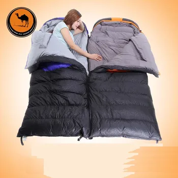 Untra Gros 1800G Alb Rață Jos Sacul de Dormit Foarte Gros în aer liber Camping Saci de Dormit pentru Iarna mai Cald Sac de Somn, cu acces gratuit la perna