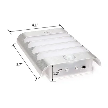 USB Reîncărcabilă Perete Lumina de Noapte PIR Senzor de Mișcare Activat de Lumină 3 Moduri Lampa de Perete Pentru Acasă Hol Calea Scări Dormitor