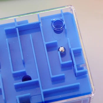 UTOYSLAND 3D Cub Magic Labirint Labirint Minge de Rulare Echilibru Teaser Creier Jucărie de Învățare - Albastru