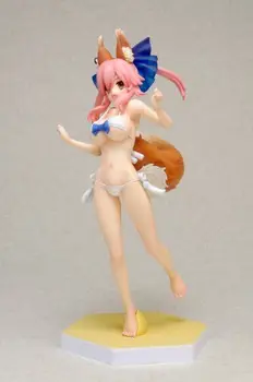 Val fierbinte Soarta Ccc Plus Tamamo nu Mae Caster Costume de baie Drăguț Sexy 18CM Anime Acțiune Figura