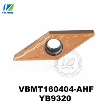 VBMT160404-AHF YB9320 pentru oțel inoxidabil P de materiale de tip carbură de cotitură insertii cnc placa VBMT160404 VBMT 160404 VBMT331