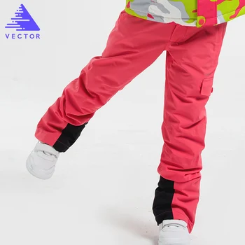 VECTOR Copii Pantaloni de Schi Warm Impermeabile Fete Baieti Schi, Snowboarding Pantaloni de Iarnă pentru Copii Copil de Haine de Schi HXF70011