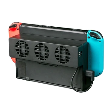 Ventilator de răcire pentru Nintendo Comutator NS Stand Original Joc Consola Doc Cooler cu 3-Ventilator USB Ventilatorul de Răcire pentru Nintend NS NX