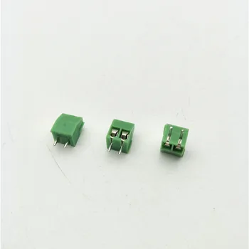 Verde 50 de Bucăți de 3,5 mm Pas 300V 10A Verticale PCB Montare Tip Bloc Terminal Conector de Sârmă transport Gratuit