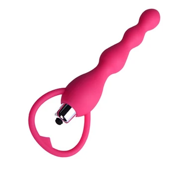 Vibrator margele Puternic vibrator penis Jelly Anal Plug Vibrații Jucarii Sexuale g spot Masturbari perie de masaj Produse Pentru Femei