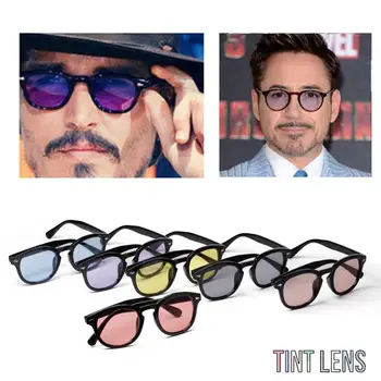Vintage Johnny Depp, Robert Downey Jr ochelari de Soare Retro Moda Full Rim Bărbați Ochelari de Soare Rx capabil