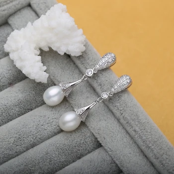 WATTENS Mare de Cristal Autentic Perle Naturale Seturi de Bijuterii Pentru Femei de Argint 925 Colier/Pandantiv+Cercei Dragoste de Nunta cadou