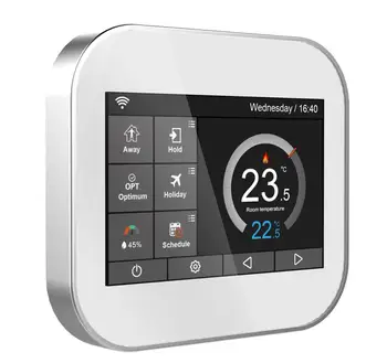 Wifi touch termostat pentru apa de încălzire/ventil de radiator de limba engleză/rusă/poloneză/cehă/italiană/Spainish de control de telefon inteligent