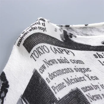 XIKOI Moda Supradimensionate, Pulovere Tricotate Îmbrăcăminte pentru Femei Pulovere Pulovere Slash Gât Batwing Maneca Lunga Pulover de Imprimare Tricouri