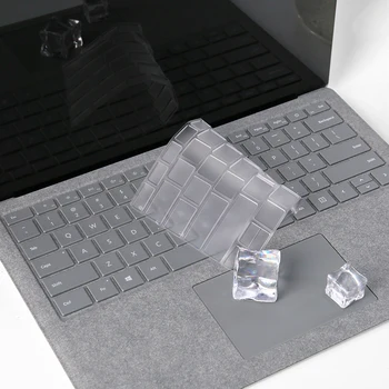 XSKN Piele Tastatură pentru Microsoft Surface Book Surface 3 Pro 3 Pro 4 Tip carcasa Ultra Slim Clear TPU Film Transparent rezistent la apa