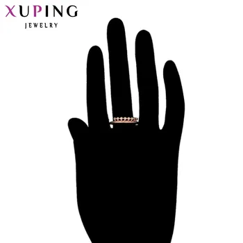 Xuping Moda Inel cu Design Special Inele pentru Femei de Înaltă Calitate Placat cu Aur de Culoare Sintetic CZ Bijuterii Cadou de Crăciun 12514