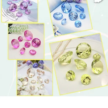 XXL Acrilice Jumbo 40mm Piatră prețioasă Masă Scatter Confetti Diamante Masa de Nunta Deco 10buc 11 culori Pentru a alege U