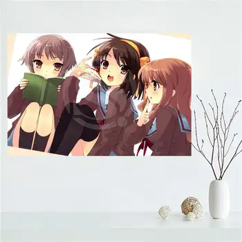 Y530L74 Custom anime Suzumiya Haruhi Panza Pictura Perete Mătase Poster pânză de imprimare DIY Material Poster F#71