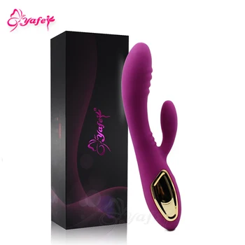 YAFEI 10 Viteza Flexibil Rabbit Vibrator Moale punctul G Vbrator penis artificial sex Feminin Masturbari Masaj Sex Mașină de jucarii Sexuale pentru Femei