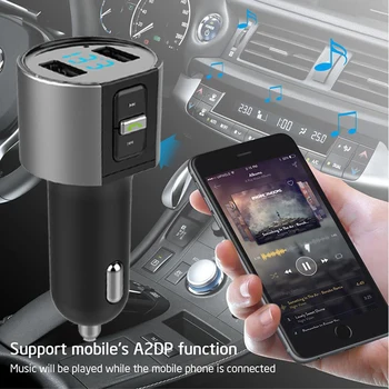 YASOKRO Wireless Bluetooth Handsfree Car Kit Transmitator FM Modulator Radio Auto Adaptor de Mașină MP3 Player 3.4 Un Dual USB Masina Încărcător