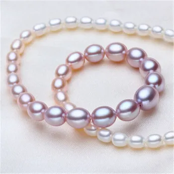 YIKALAISI 2017 nou, Autentic Colier de Perle de apă Dulce Naturală Bijuterii Perla Cravată Colier Argint 925 Bijuterii