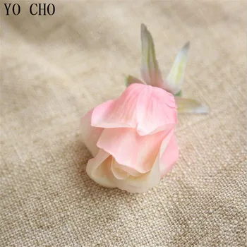 YO CHO 11 Artificiale Capete de Flori de Trandafir Cap de Matase Flori Artificiale Capete de Flori de Nunta, Accesorii de Mireasa Agrafe de Par Benzi