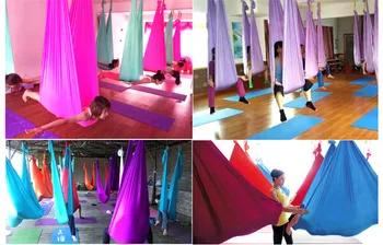Yoga Zbor Leagăn Anti-Gravitație yoga hamac tesatura Aeriene Dispozitiv de Tracțiune Yoga hamac Echipamente pentru Pilates body shaping