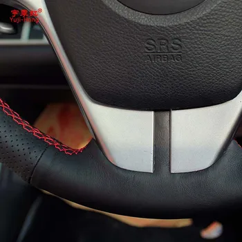 Yuji-Hong Piele Artificiala Volan Masina Acoperă Caz pentru Mazda 6 2009-Zoom-zoom cusute de Mână Capac