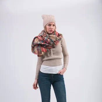 Za iarna supradimensionat carouri nou designer pătură unisex acrilice folie de cașmir eșarfă șal pashmina pentru primavara echarpe foulard