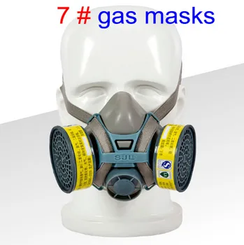 Împotriva Formaldehidă Pesticide Dublu Rezervor De Gaz Spray Cu Vopsea Chimică Praf De Silicon De Protecție Respiratorie Respiratorie Cu Masca De Gaze