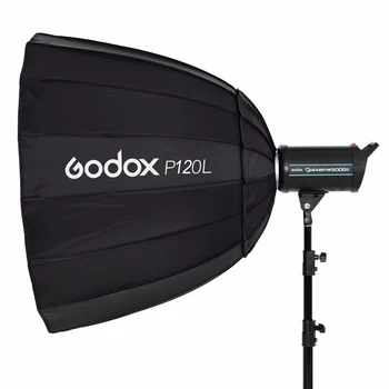 În Stoc Godox Portabil P120L 120CM Adânc Parabolic Softbox Bowens Muntele Studio Flash Speedlite Reflector Foto Studio Softbox