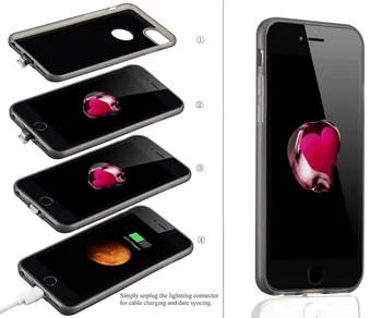 Încărcător Wireless Qi de Încărcare Receptorul Înapoi Caz Acoperire pentru iPhone 7 Capacul Telefonului