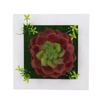 1 Buc 3D Planta Perete Autocolant Perete Decor Acasă Flori Artificiale Cadru Fals Planta de Perete de Arta Murala Camera de zi/Decor Nunta