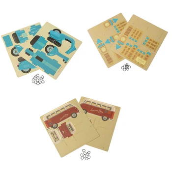 1 Buc Multifuncțional DIY Puzzle Suport Stilou Set de Birou Desktop Decor Ornament Jucării de Depozitare Organizator Set de Birou Rechizite Școlare